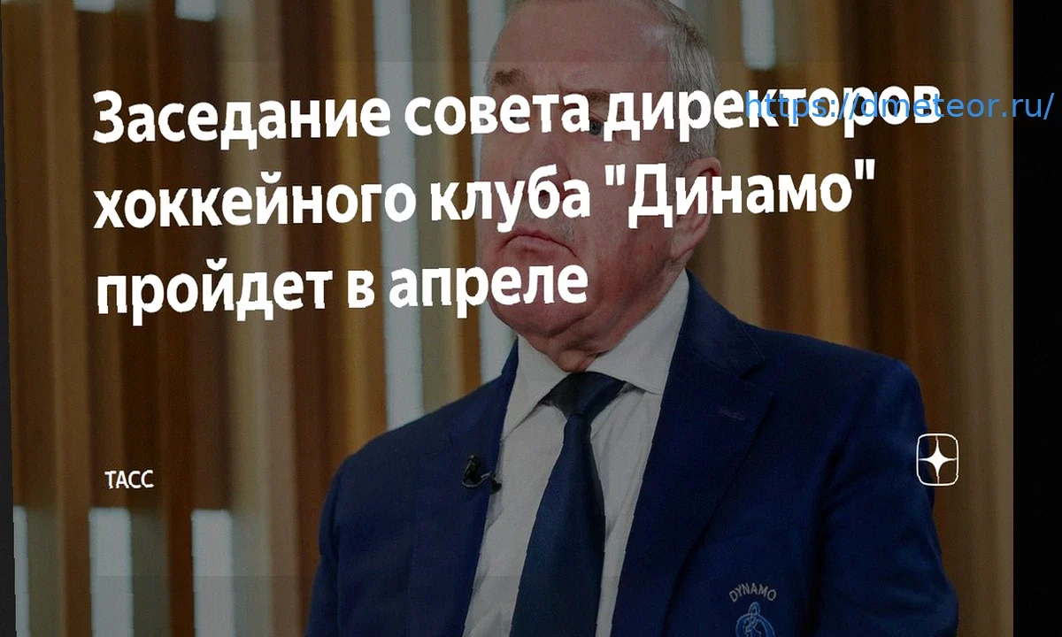 Заседание совета директоров московского «Динамо» пройдет в апреле